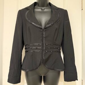 Escada Lace Trim and Button Detail Vintage Blazer